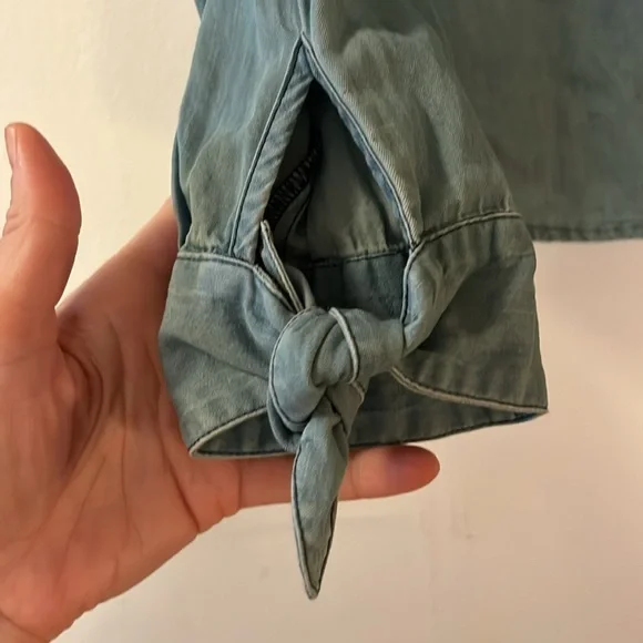 EUC Roper Womens Light Wash 100% Cotton Western Denim L/S Blouse Size S - Picture 4 of 7